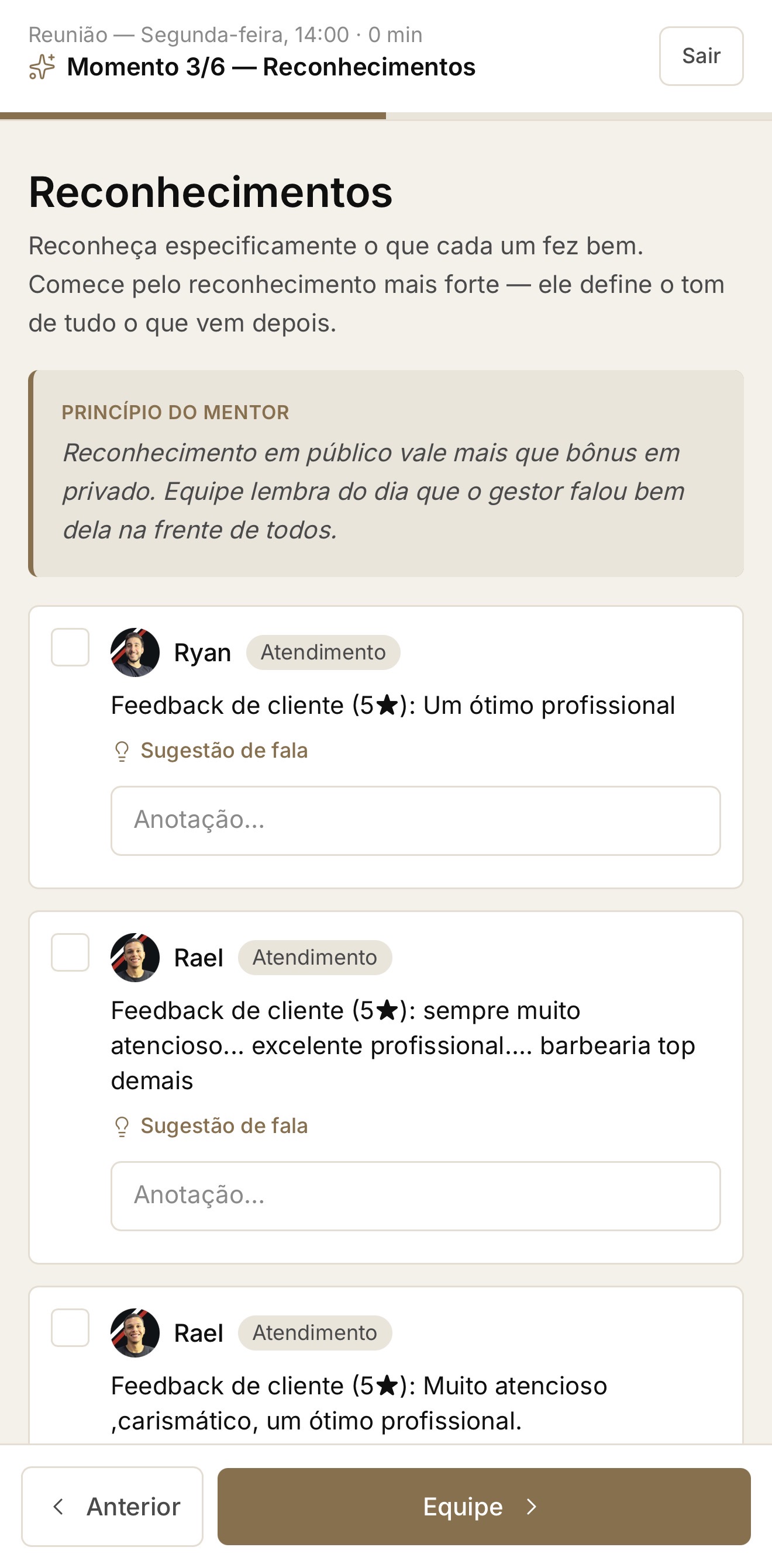 Você conduz com clareza
